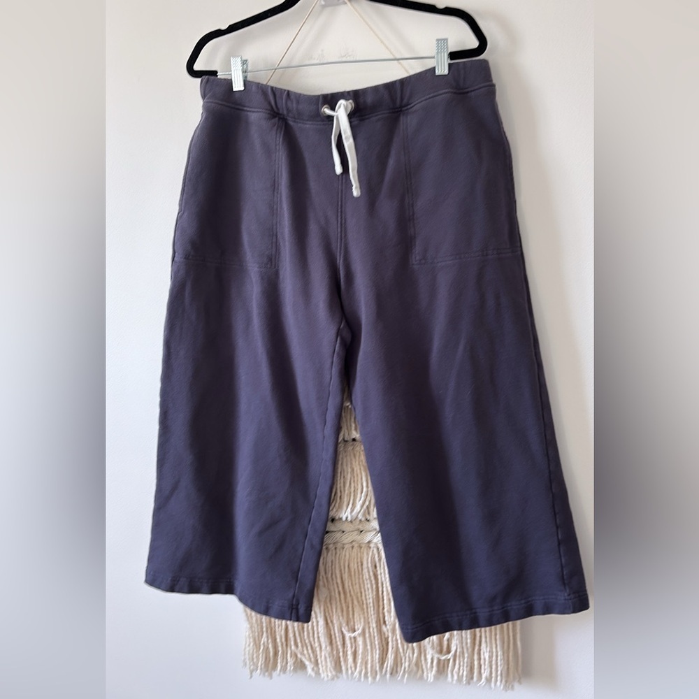 Celtic & Co Organic Cotton Cropped Wide Leg Jogger Culotte Sweatpants